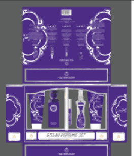 YOU MIRACLE YM7874 طقم عطور بعلبة بنفسجية