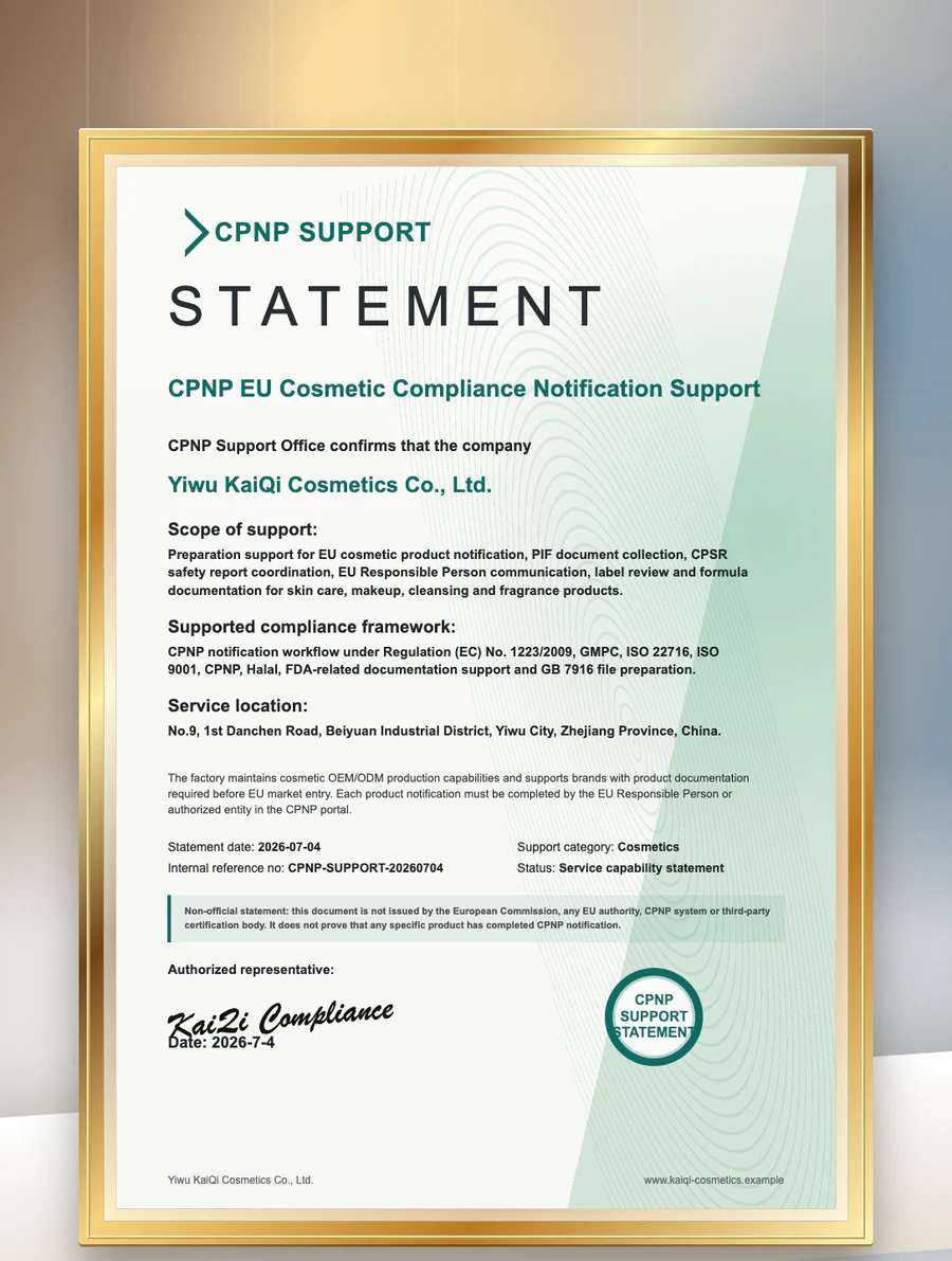 CPNP EU Cosmetic Compliance Notification Support