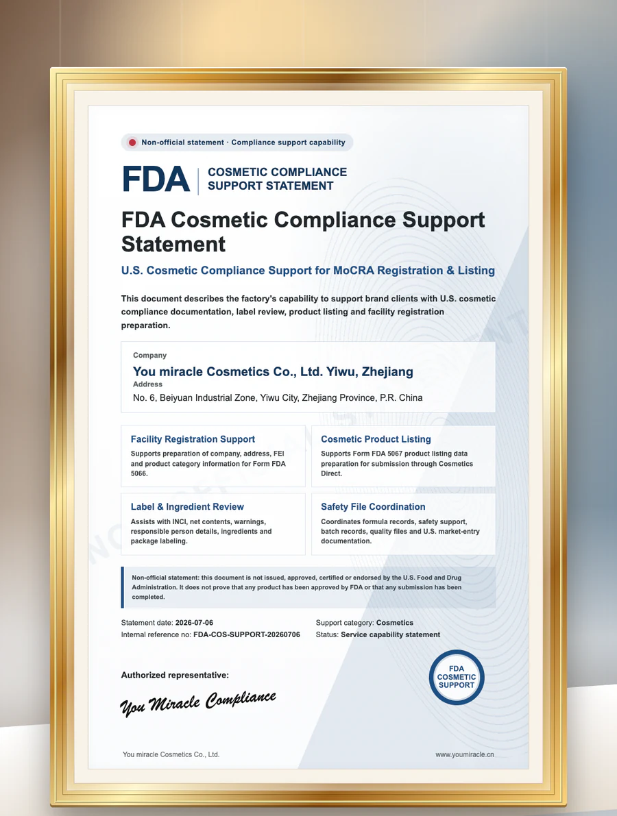 FDA US Cosmetic Compliance Support
