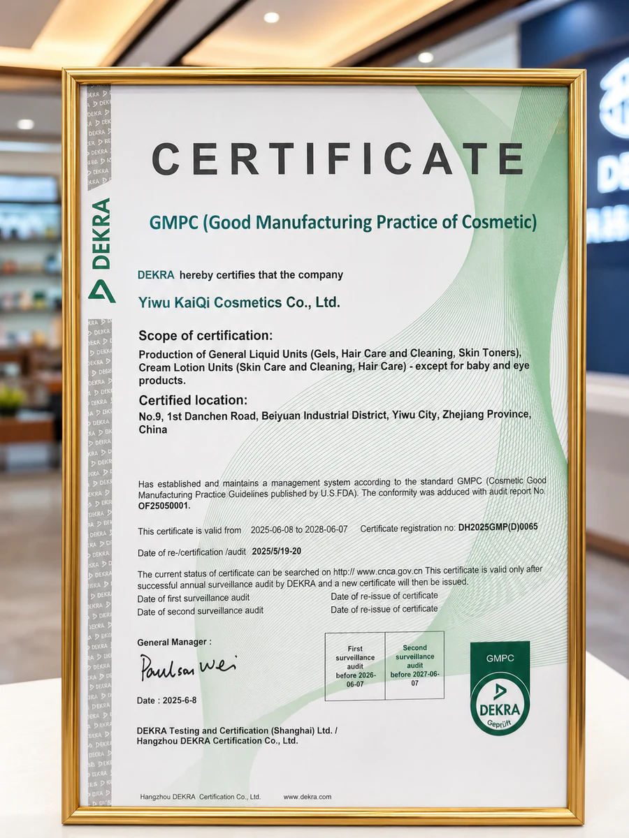 GMPC Good Manufacturing Practice of Cosmetic