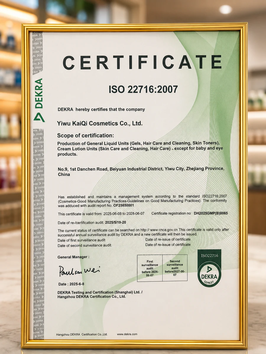 ISO 22716:2007 Cosmetics GMP