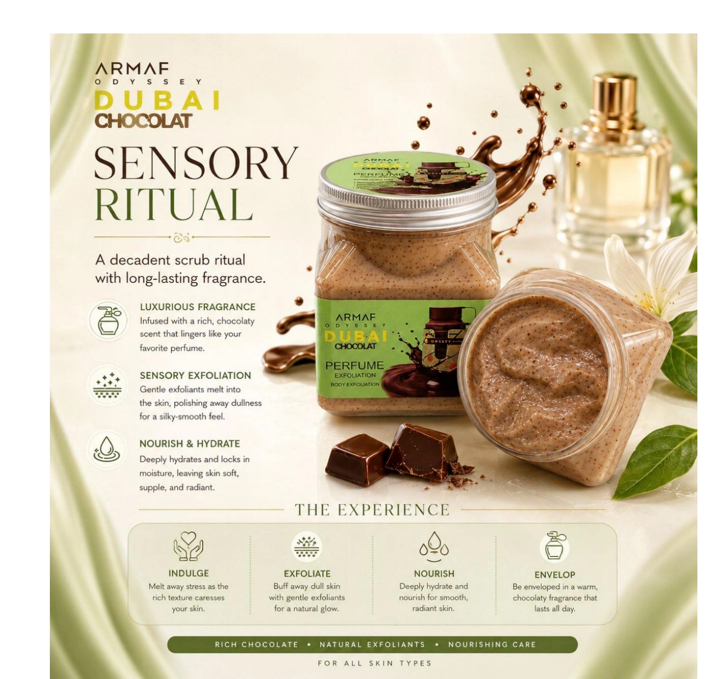 Dubai Chocolat Perfume Body Scrub