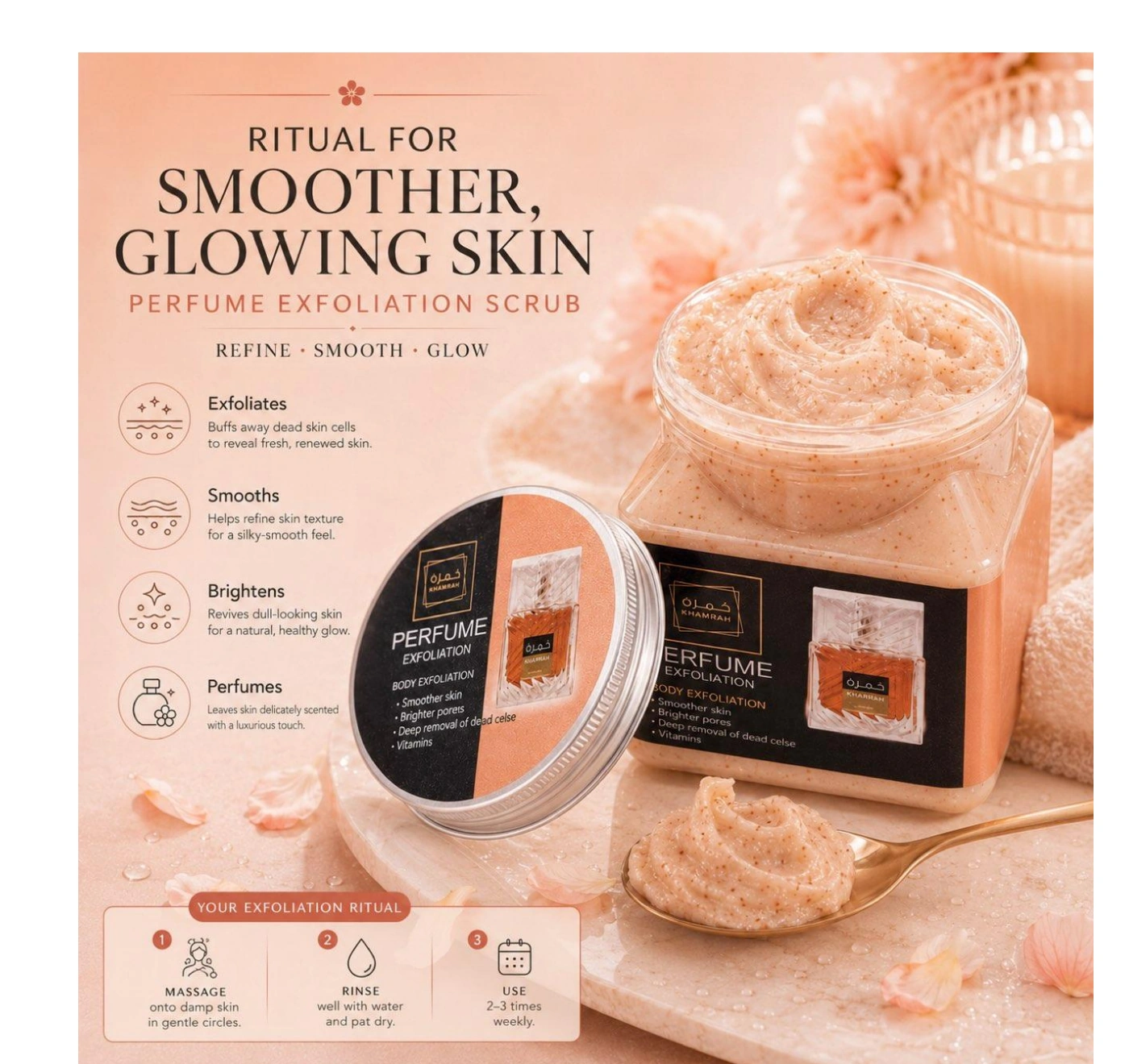 Khamrah Perfume Body Scrub