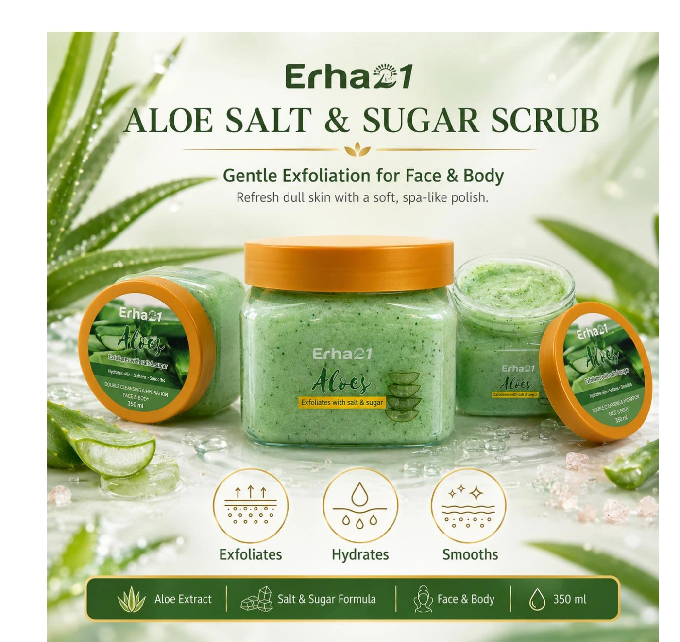 Aloe Salt + Sugar Scrub