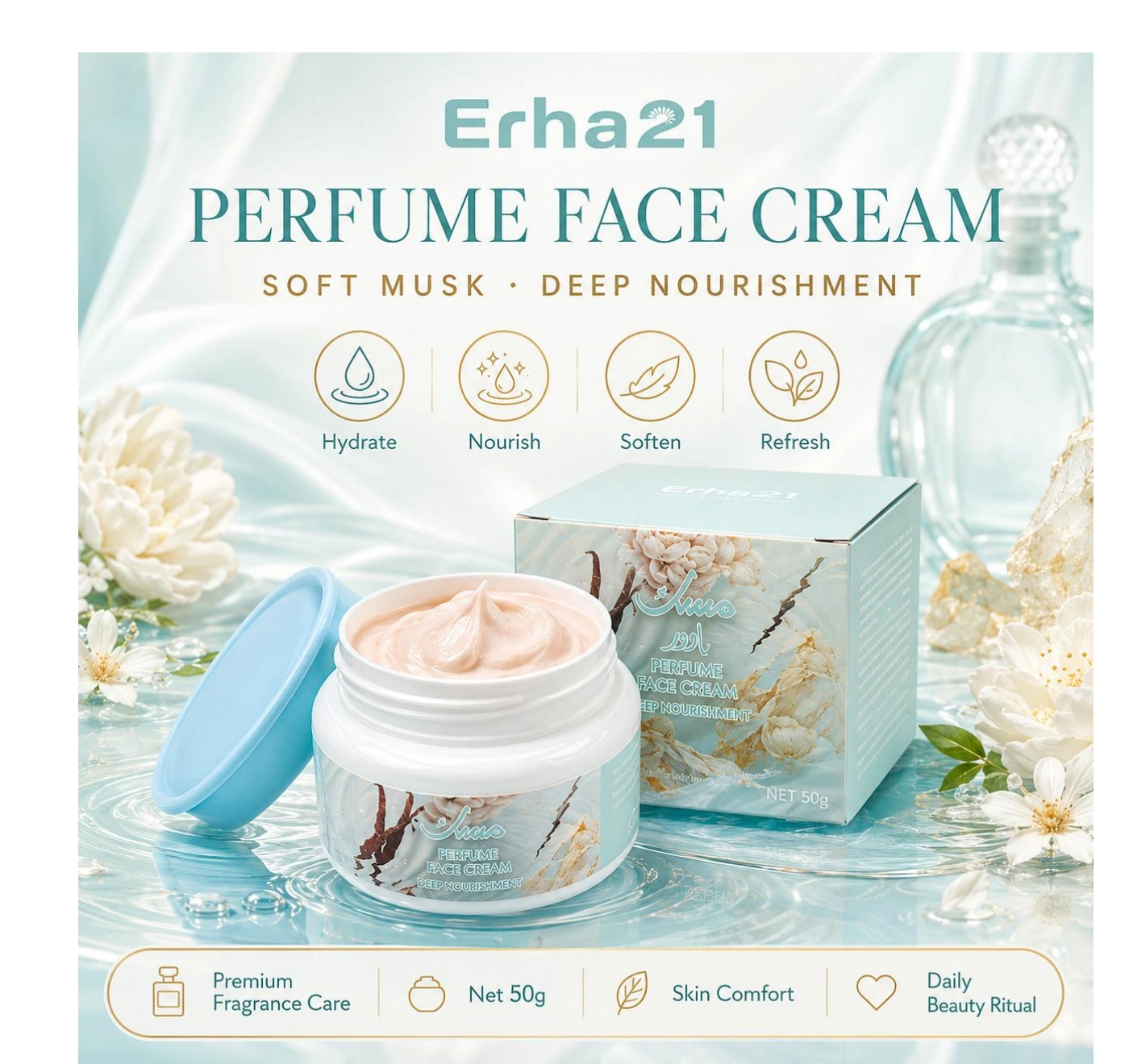 ERHA21 Face Cream & Setting Lotion