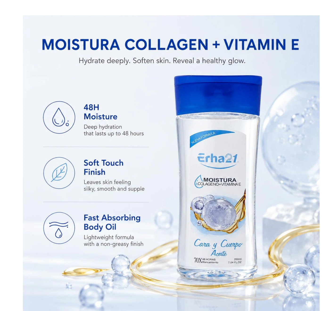 ERHA21 Essence, Aloe Gel & Body Oil