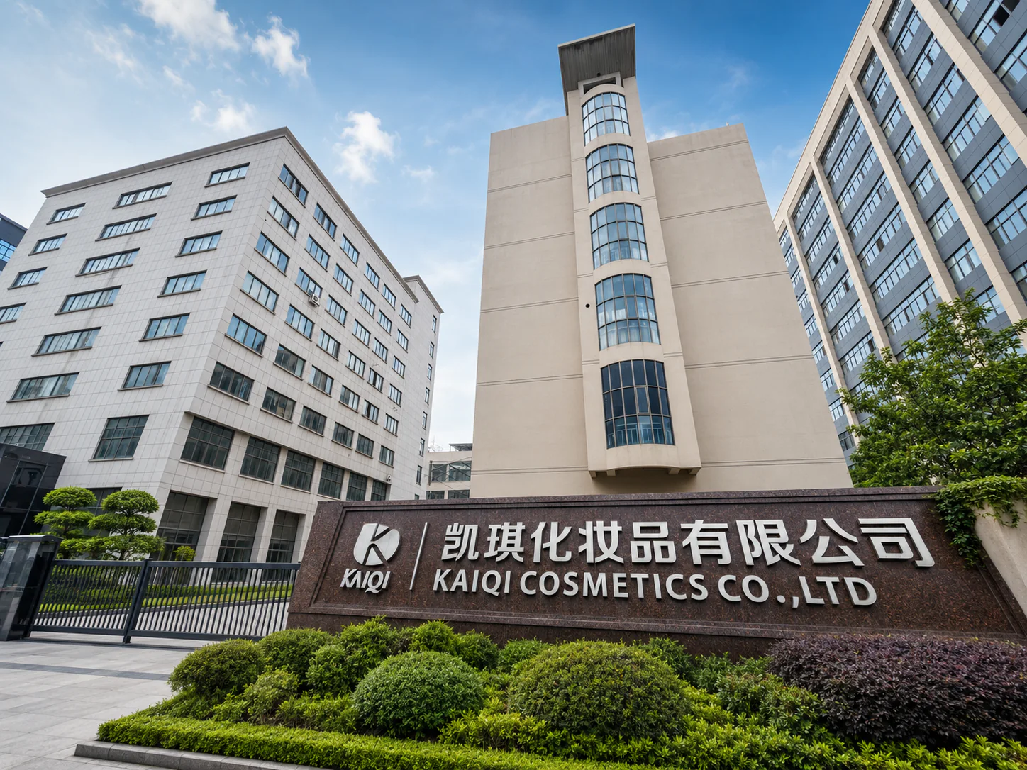 Exterior view of Yiwu cosmetics manufacturing base