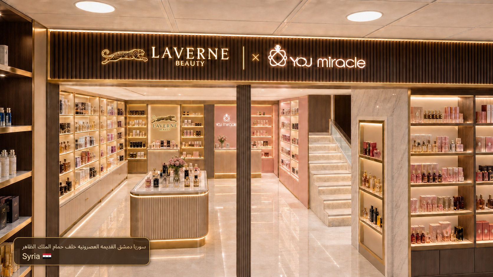 LAVERNE BEAUTY and YOU MIRACLE partner retail store in Syria