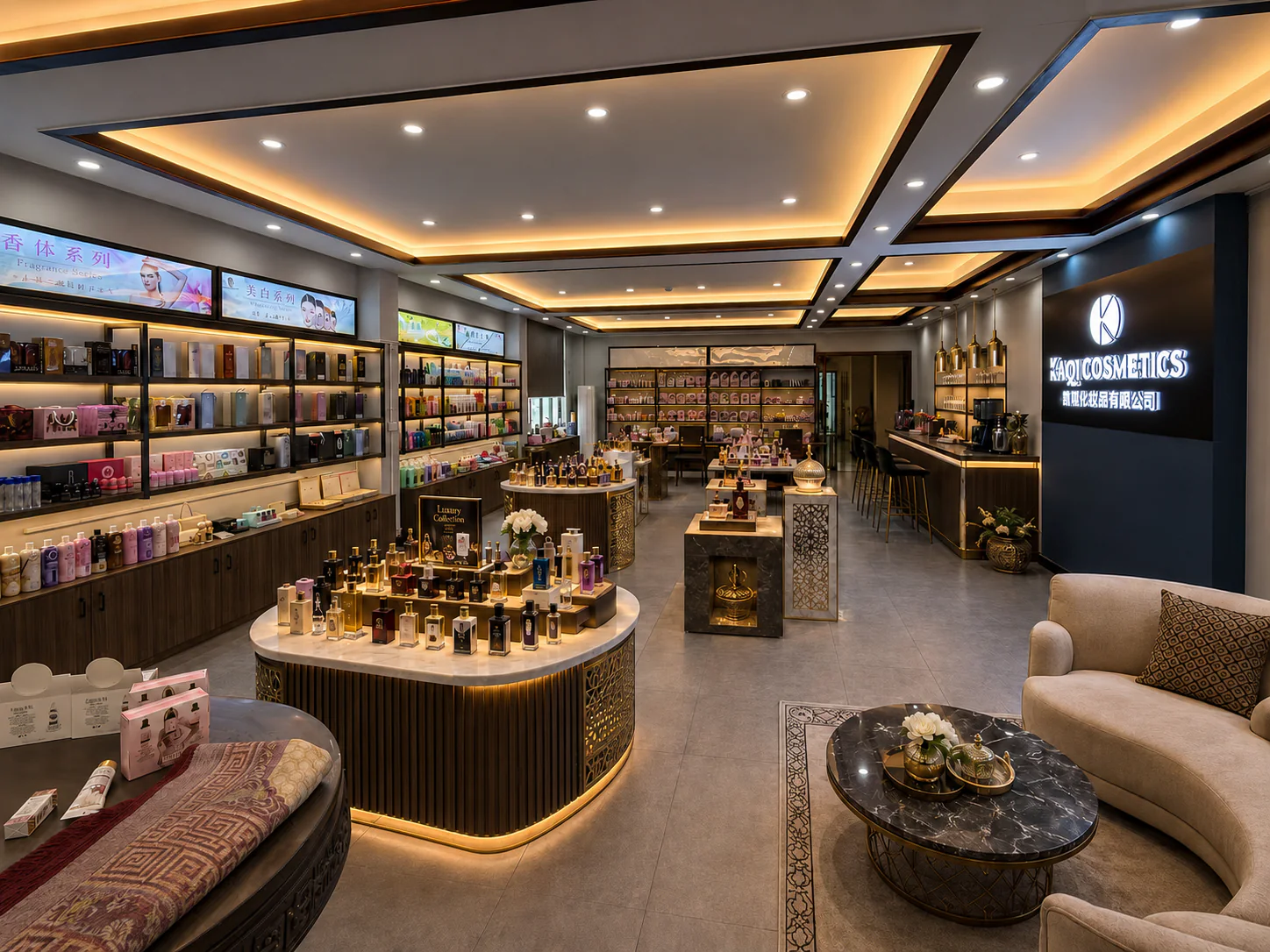 Cosmetics brand showroom